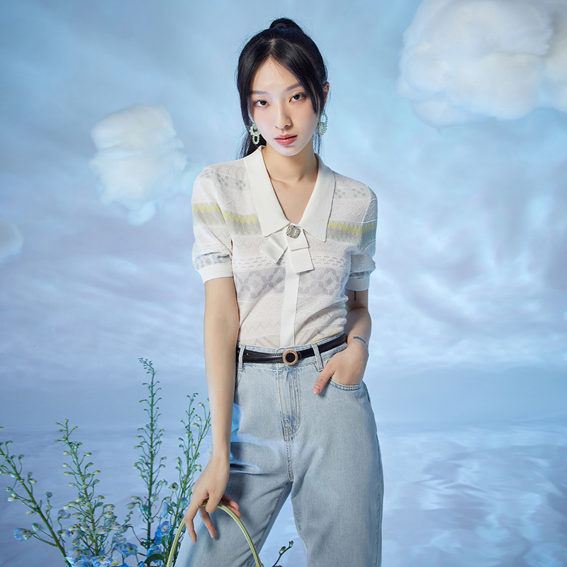 lucidy/鲁思蒂v领套头