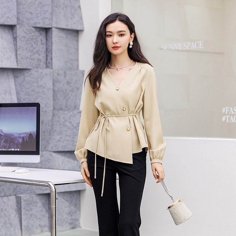 长袖设计感衬衫Lucidy/鲁思蒂