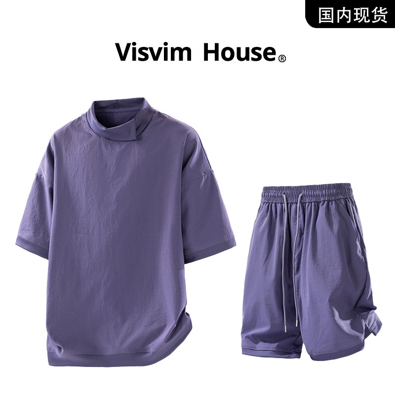品牌现货撤柜】VISVIM WINGS夏季新款松弛感工装短袖休闲套装男