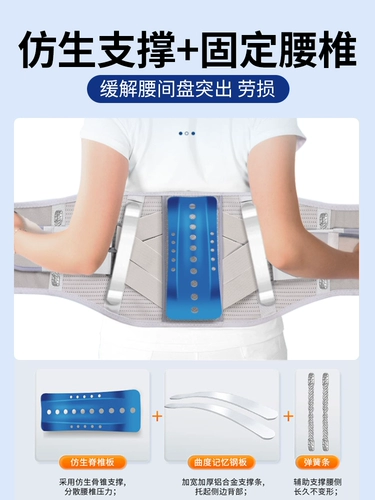 Медицинская поясница поясничная плита, выступающая поясничным деформацией мышц, болезненный живот, окружность талии, талия, талия поддержки мужской и женской профессиональной новой модели.