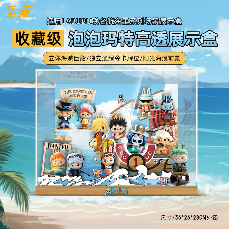 适用labubu航海王展示盒