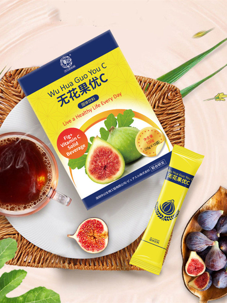 华以无花果优c维生素低聚果糖菊粉膳食纤维固态饮料零脂低脂低卡