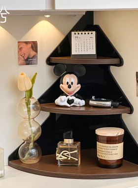 玄关摆件置物架高级感转角收纳架