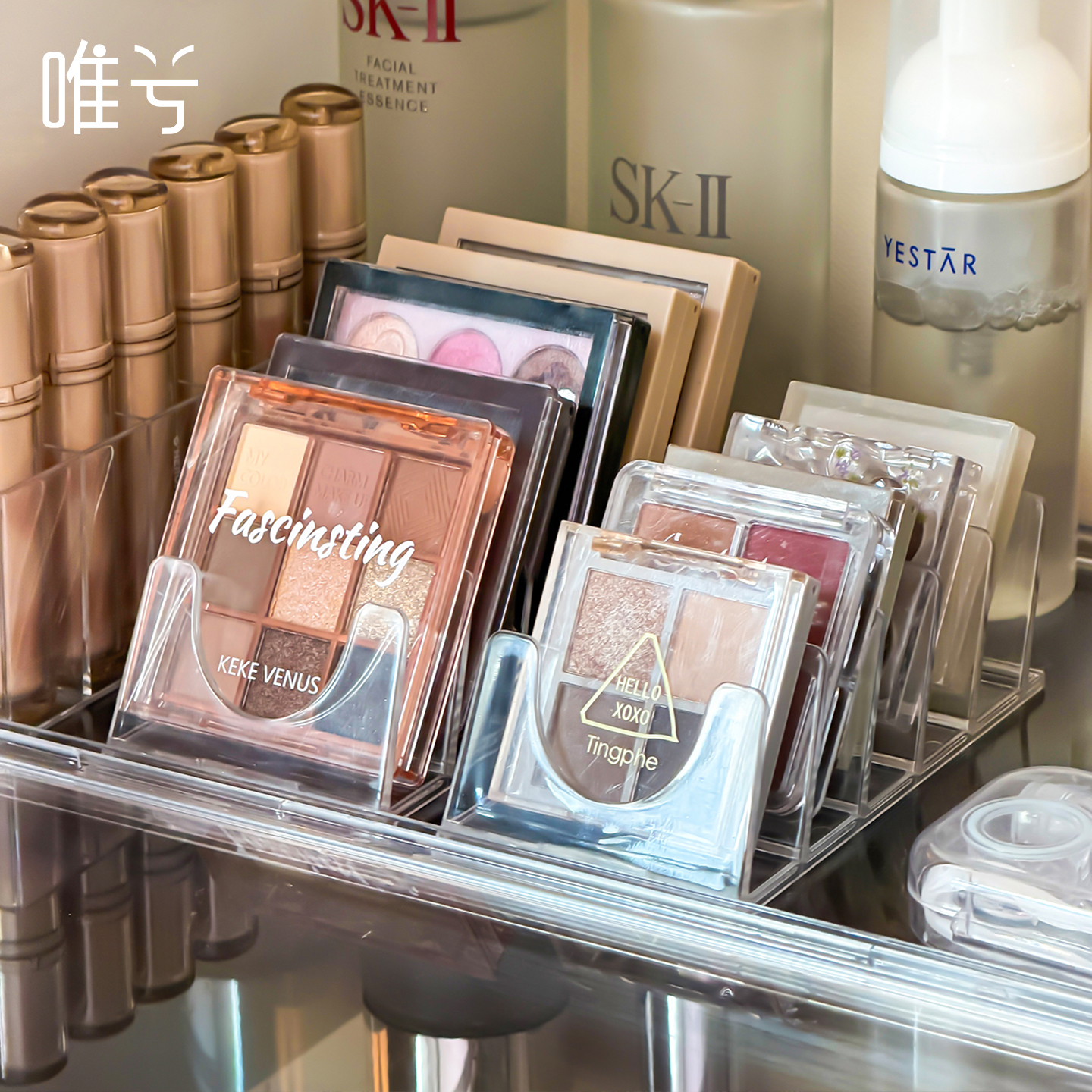 眼影盘收纳神器！倾斜口巨好拿