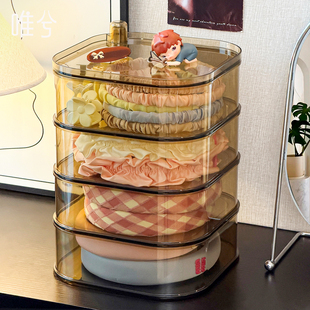 发箍收纳神器桌面大容量可旋转儿童发圈发饰收纳盒多层防尘整理盒