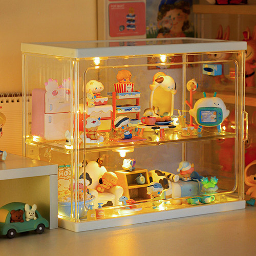 手办造景收纳盒全透明手办展示盒