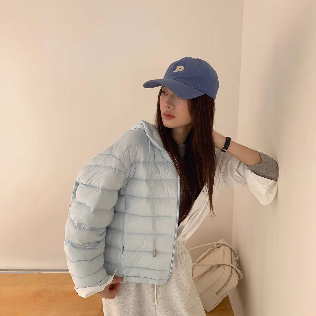 2025平湖霜林休闲百搭保暖通勤90白鸭绒立领抽绳羽绒服女外套,女装/女士精品,羽绒服,淘宝优惠券,粉丝福利购,淘宝优惠卷