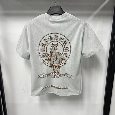 2026新款梵文烫钻情侣短袖T恤