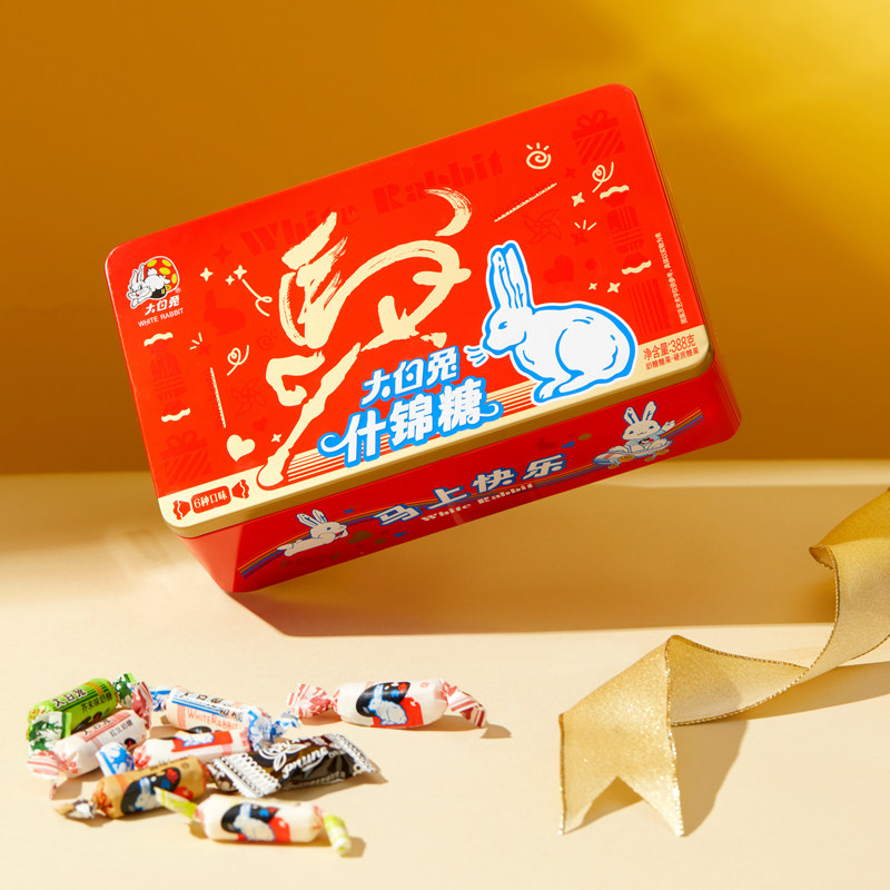 【马年迎新】大白兔奶糖388g什锦糖传统糖果礼盒装休闲零食年货节