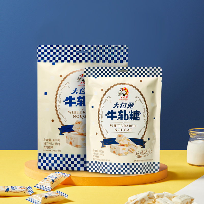 【量贩新品】大白兔180g450g花生牛轧糖囤货休闲零食糖果礼物经典