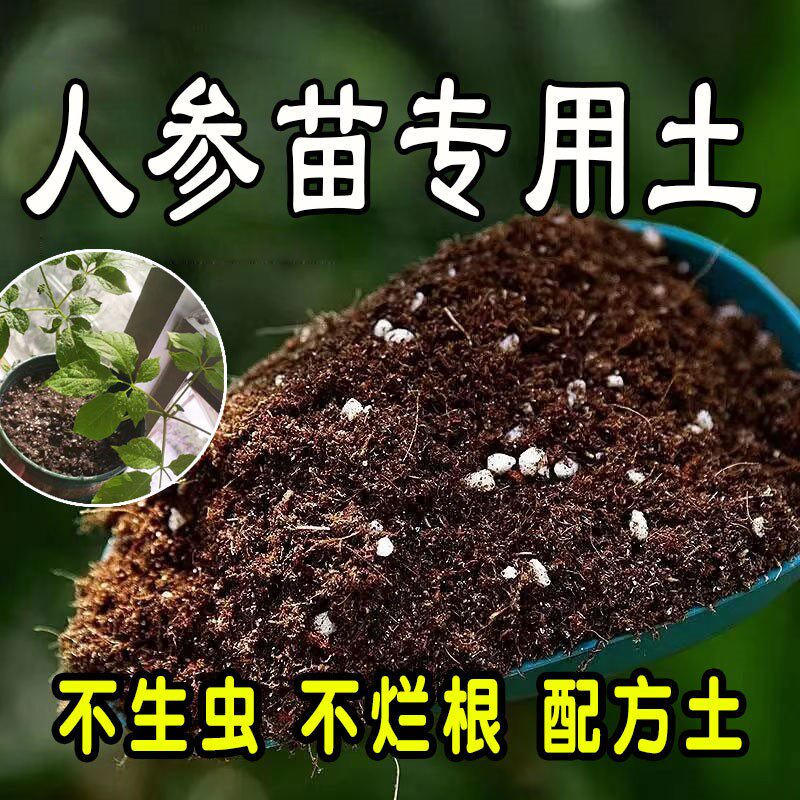 人参苗专用营养土种植土盆栽营养土通用肥料土壤种花养花土绿植土
