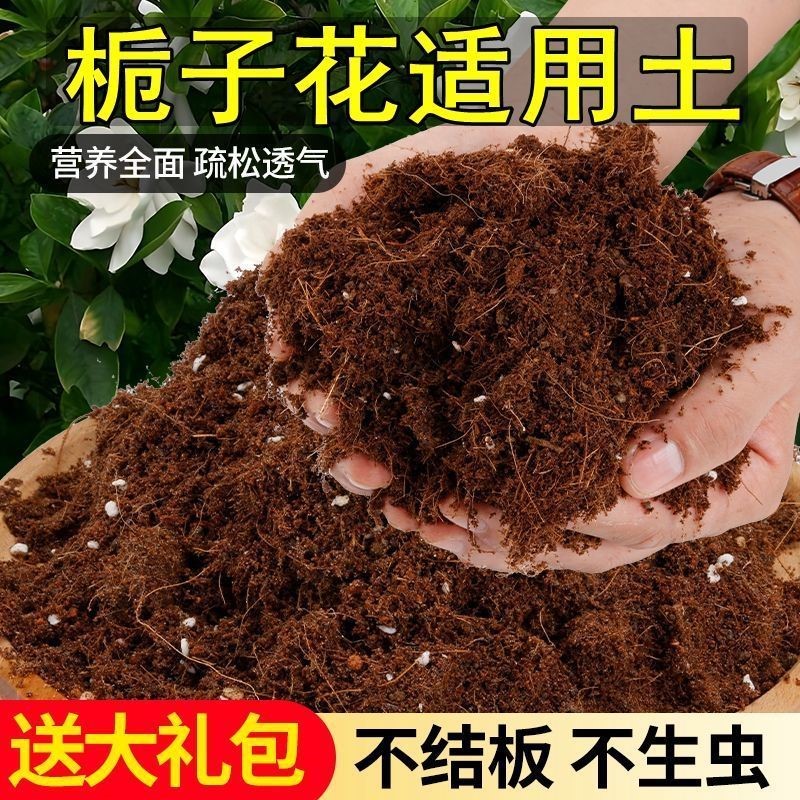 栀子花专用泥炭土营养土干湿循环好嫁接盆栽土有机球根高压嫁接