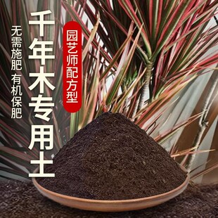 千年木专用土肥料千年木营养土蓬松室内花草泥土盆栽土壤家庭黑土