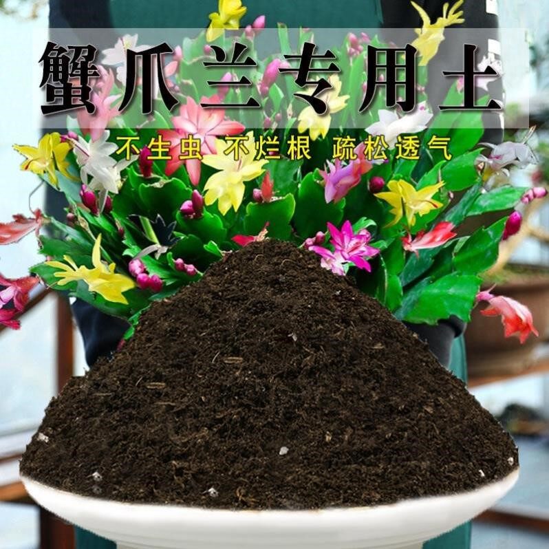 蟹爪兰专用土盆栽酸性土园艺家用营养土壤种植土通用土有机土肥料图片