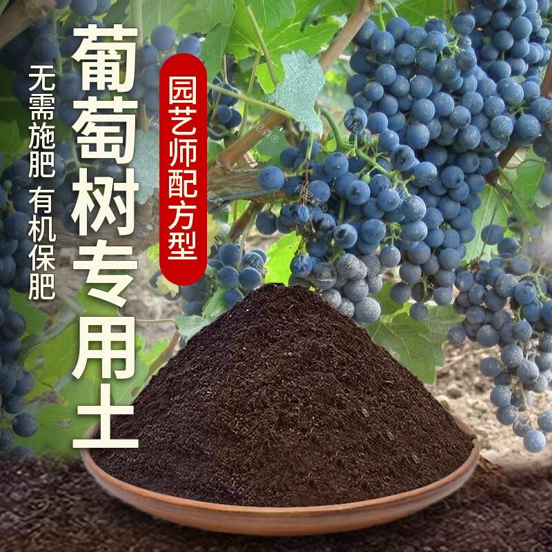 葡萄树专用土肥料室内种植育苗葡萄树种树营养土有机土黑土栽培土