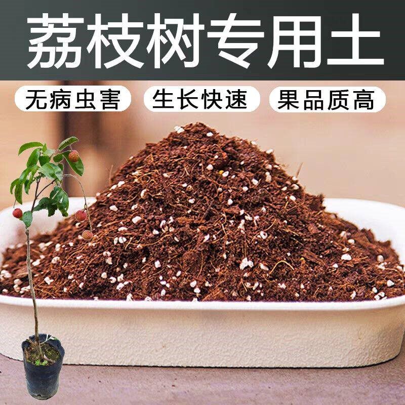 荔枝树专用土酸性土壤沙质红土盆栽种植土荔枝树有机肥料果树土