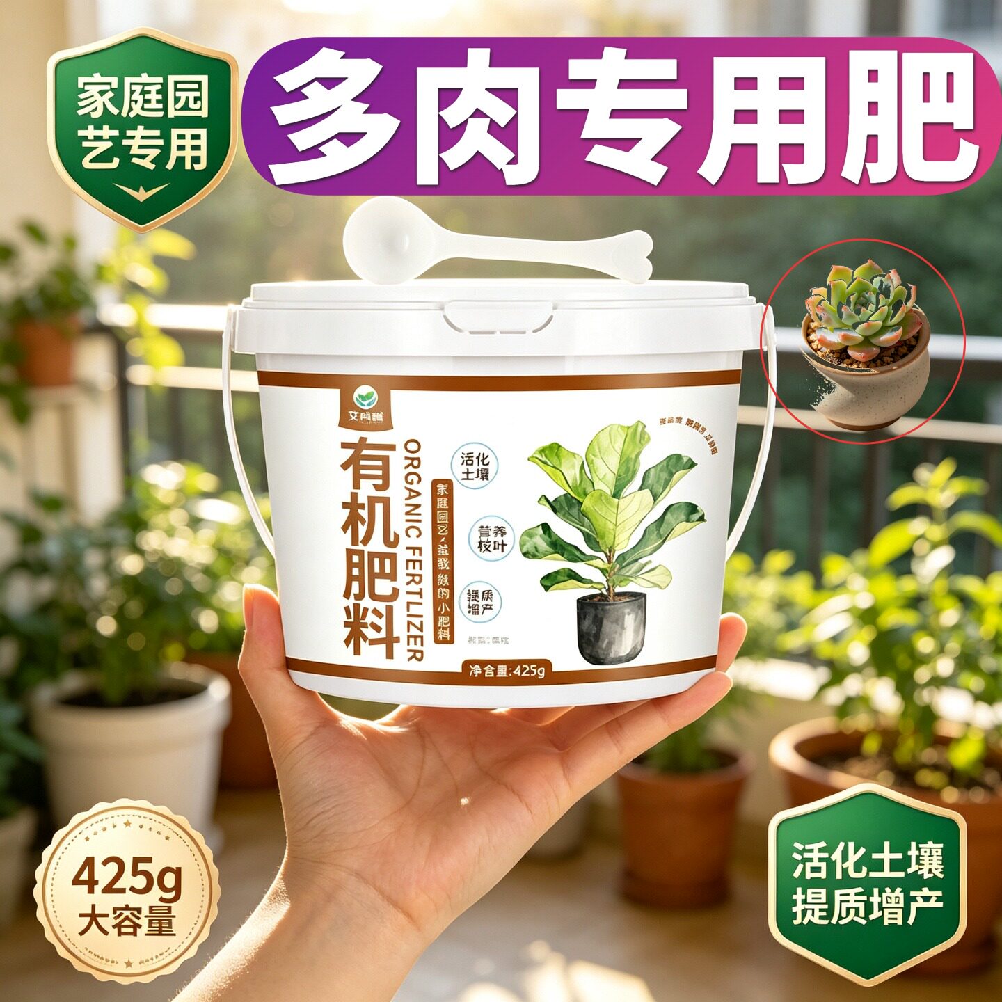 多肉专用肥缓释肥叶片肥厚盆栽园艺追肥促结果适用肥枝繁叶茂室内