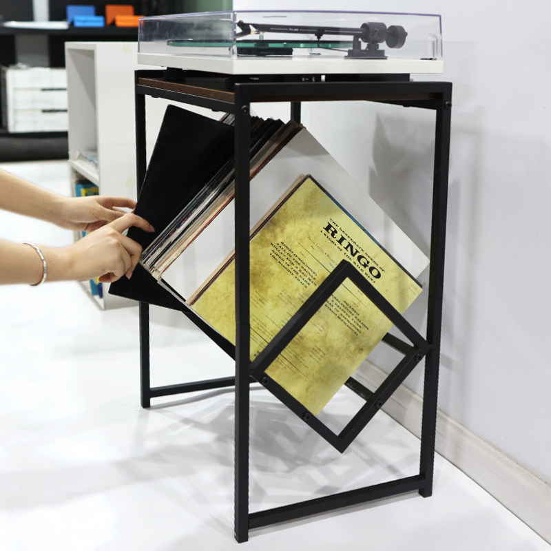 黑胶唱片储存架CD架碟片台面盘摆放收纳创意展示架书架置物架子