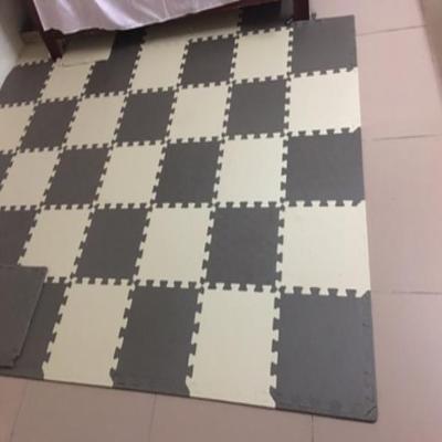 训练组合工作室小块可爱光面海绵垫防滑方格跳舞垫子地垫拼图加厚