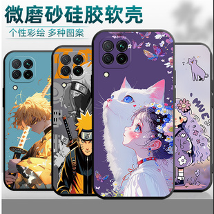适用华为P40lite4g版 LX1镜头保护p40llte挂绳hwp4olite卡通化为p40iite创意jny lxl新款 保护套硅胶 手机壳JNY