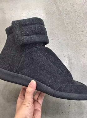 高帮板鞋3MMM德训鞋GAT男鞋代工厂真皮橡胶鞋底运动休闲魔术贴