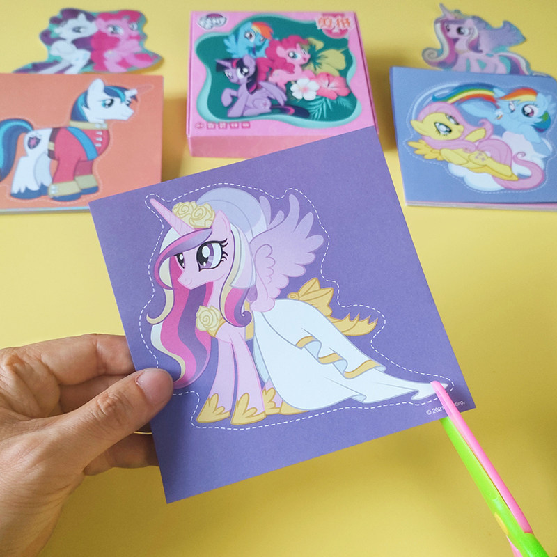 小马宝莉儿童剪纸手工书幼儿园3-6岁宝宝折纸小学生diy制作材料