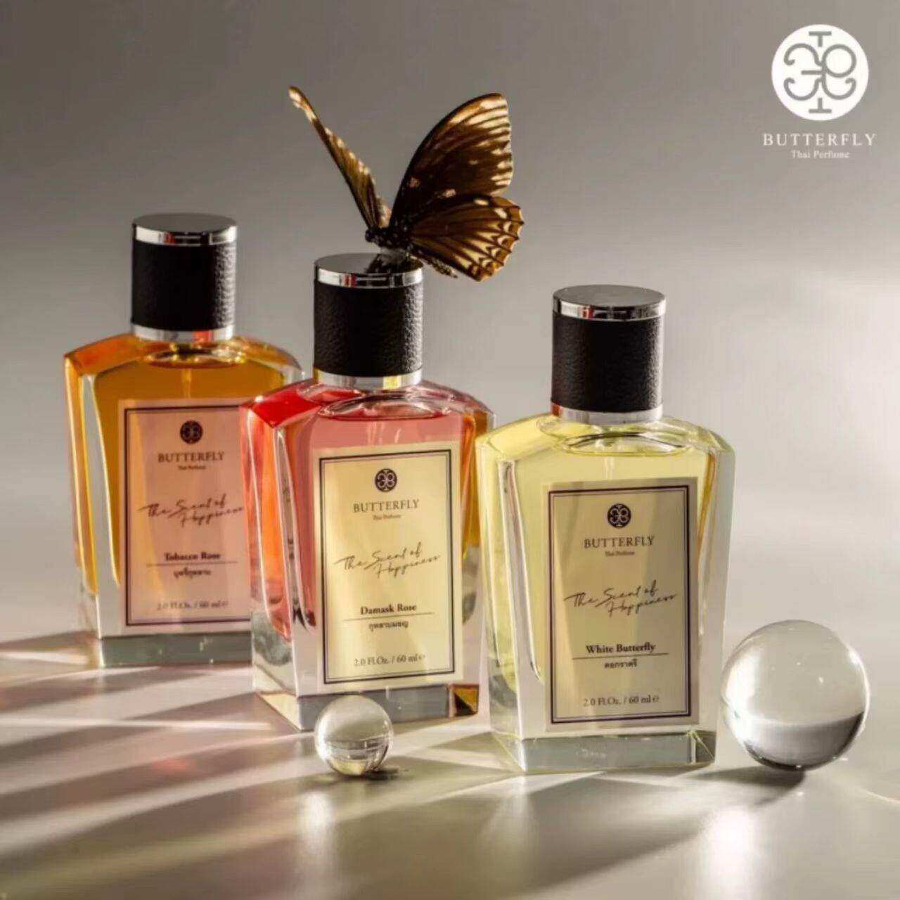 泰国butterfly thai蝴蝶香水伴手礼芒果糯米饭沉香木莲花南姜60ML