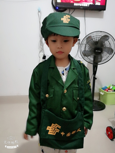 儿童演出服职业工作体验服邮递员表演幼儿园邮政邮局区域角色扮演