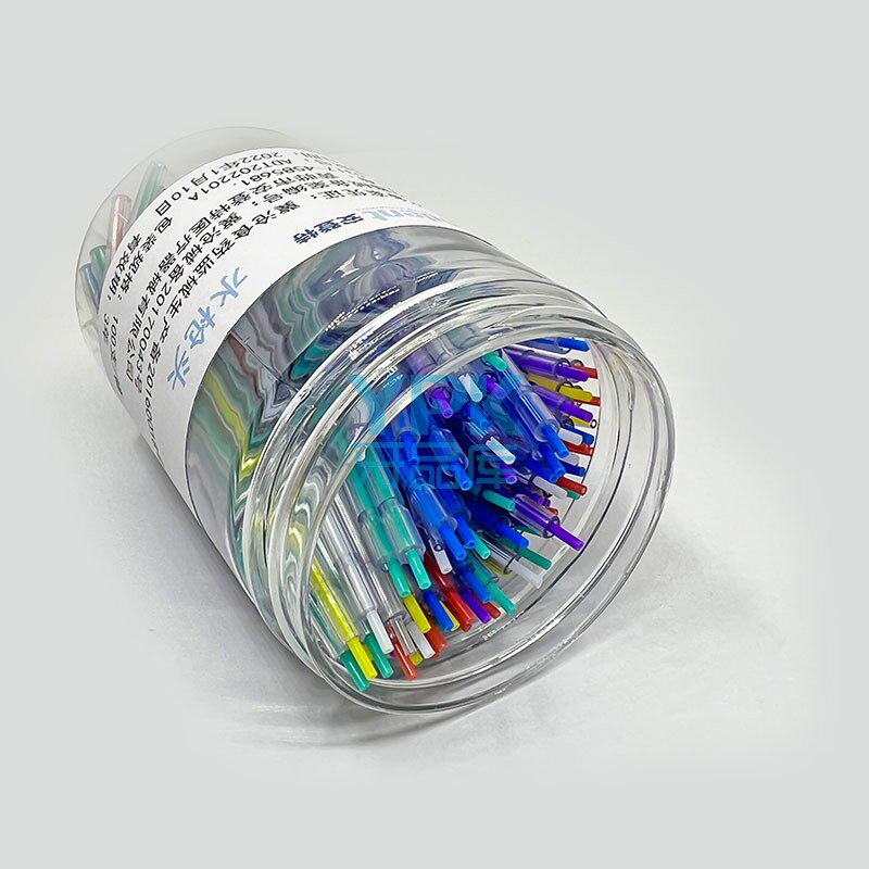 牙科一次性三用枪头 口腔三用枪头 喷枪头 透明管 彩色芯 100支