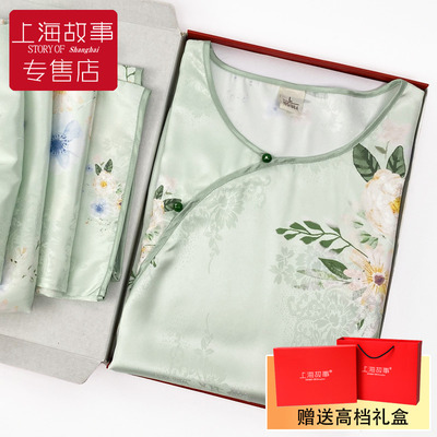 上海故事母亲节中式妈妈睡衣套装