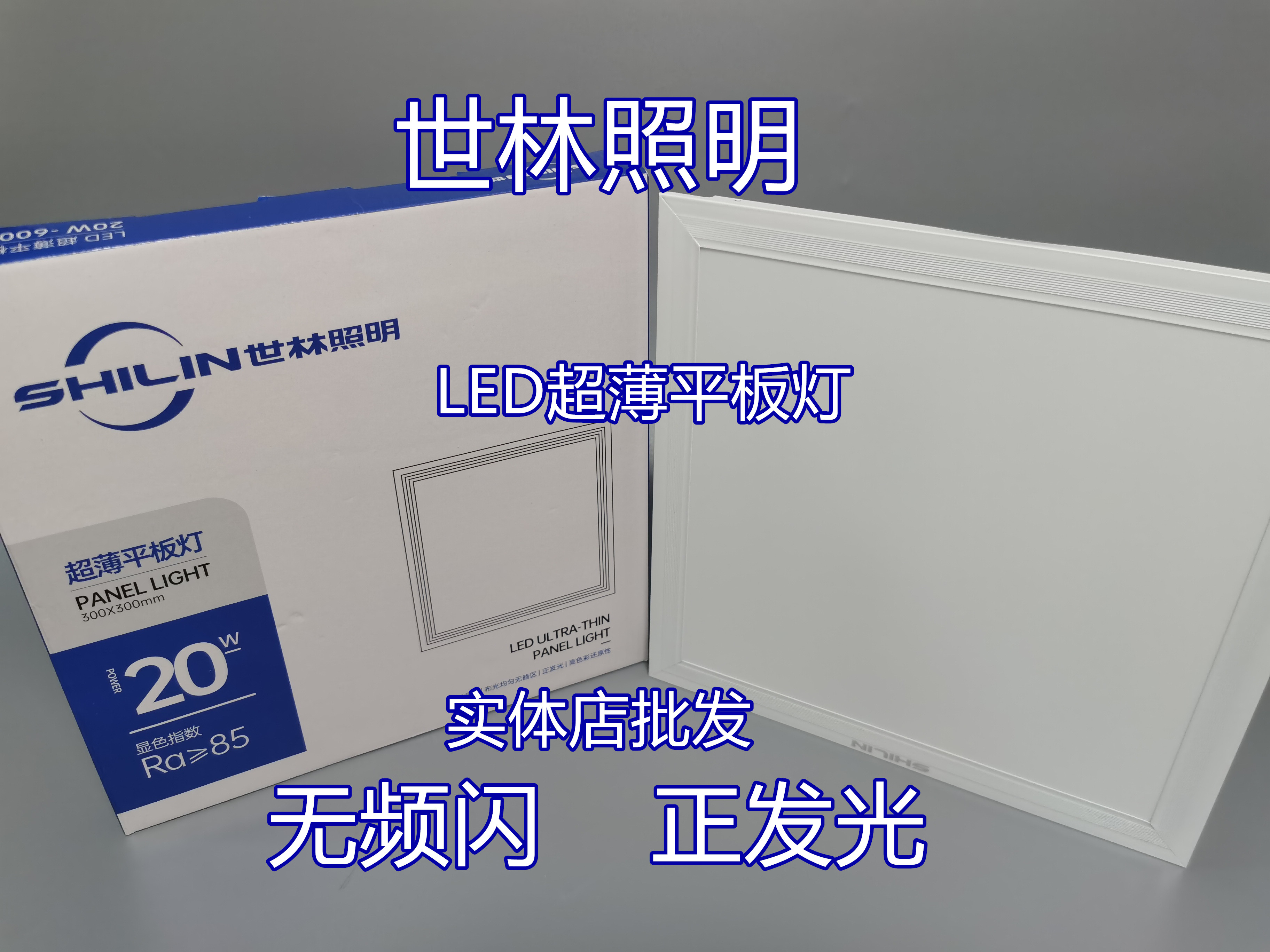 世林照明led集成平板面板灯30卫生间30x60厨房60x60办公照明20w60 家装灯饰光源 平板灯/面板灯 原图主图