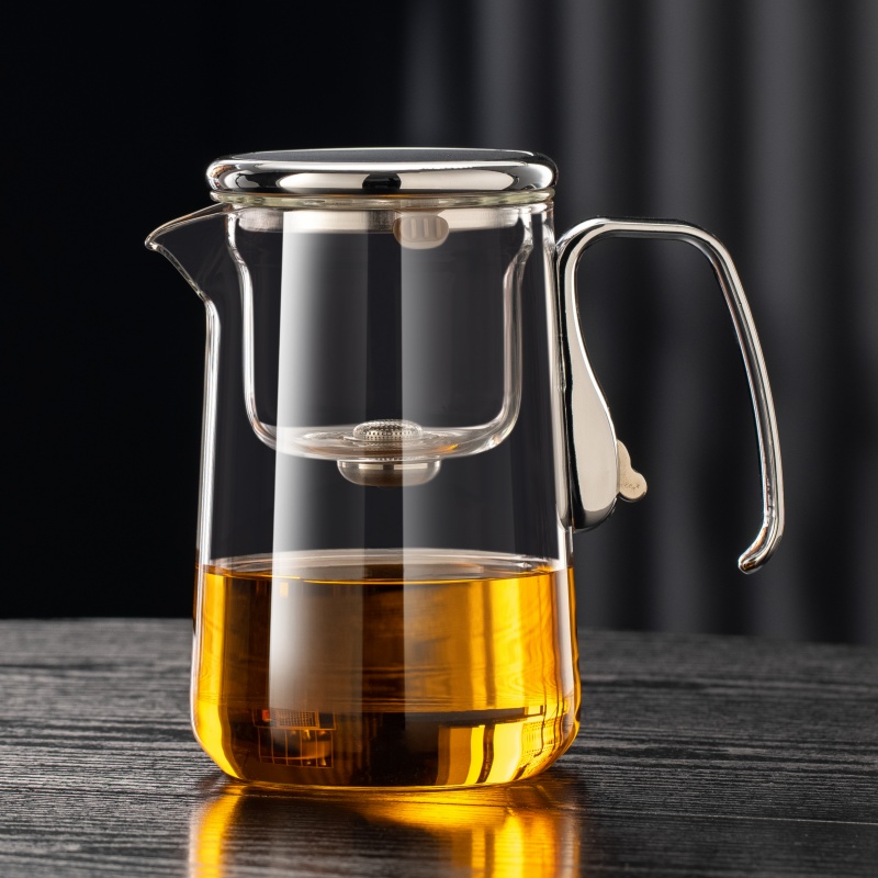 磁吸飘逸杯家用一键过滤茶水分离