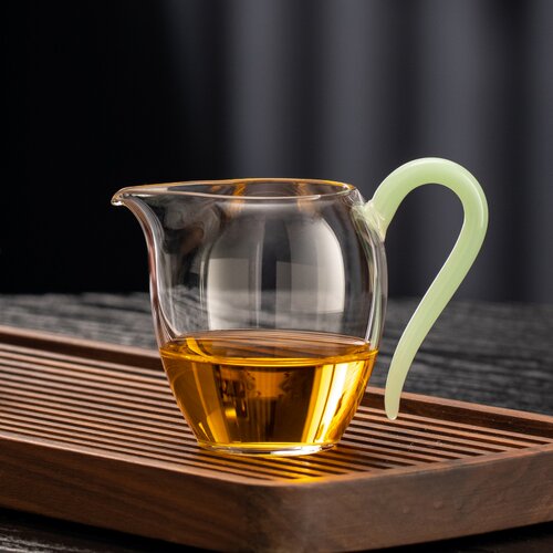 高硼硅玻璃小号公道杯透明分茶器迷你160ml单丛岩茶公杯茶海茶具