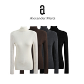 棉羊毛山羊绒保暖舒适针织打底 高领秋冬 D25T91901