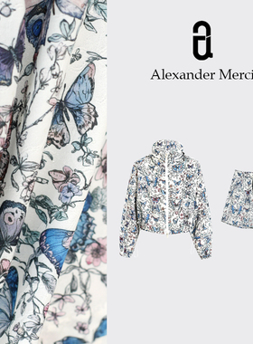 【设计师系列-莫奈花园】 蝴蝶飞舞满印春夏防晒套装D25T40513