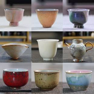 福利款陶瓷杯主人杯公道杯分茶器茶具套装 清仓尾货捡漏茶碗茶具