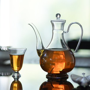 仿宋壶耐热高硼硅玻璃执壶泡茶壶酒壶醒酒器花茶壶水壶泡茶壶