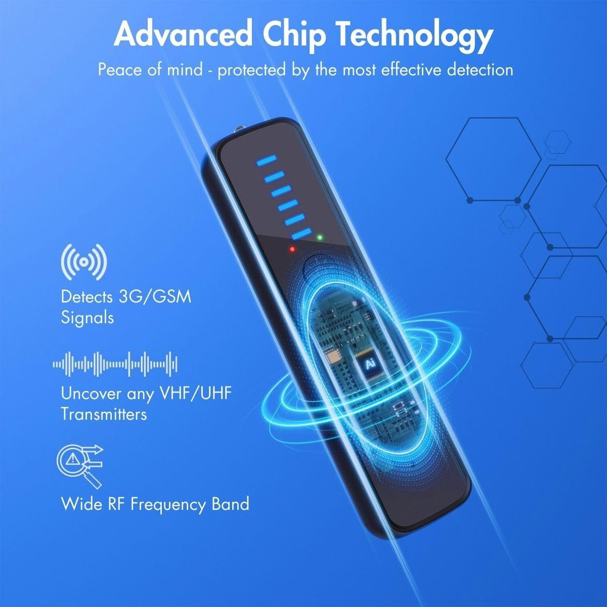 检测摄像头的无线信号探测器反偷拍探测防拍防听gps防定位红外夜