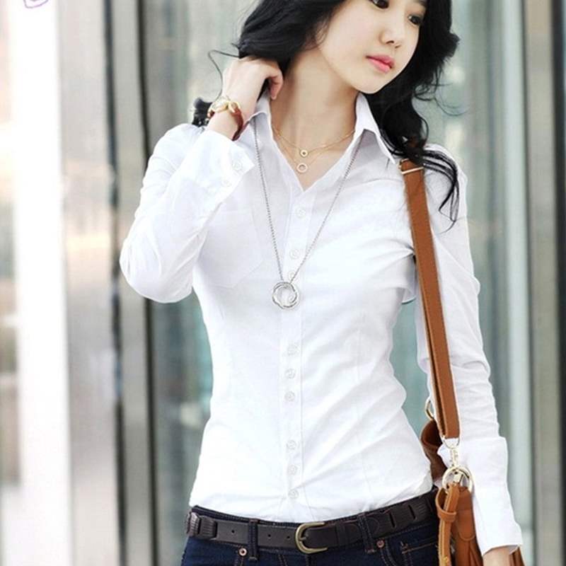 紧身衬衫女长袖春秋翻领开衫薄款收腰显瘦小心机气质淑女上衣软妹|ruв категории Женская одежда, рубашка - от Buy2taobao.com для оказания профессиональной услуги покупки агента Taobao