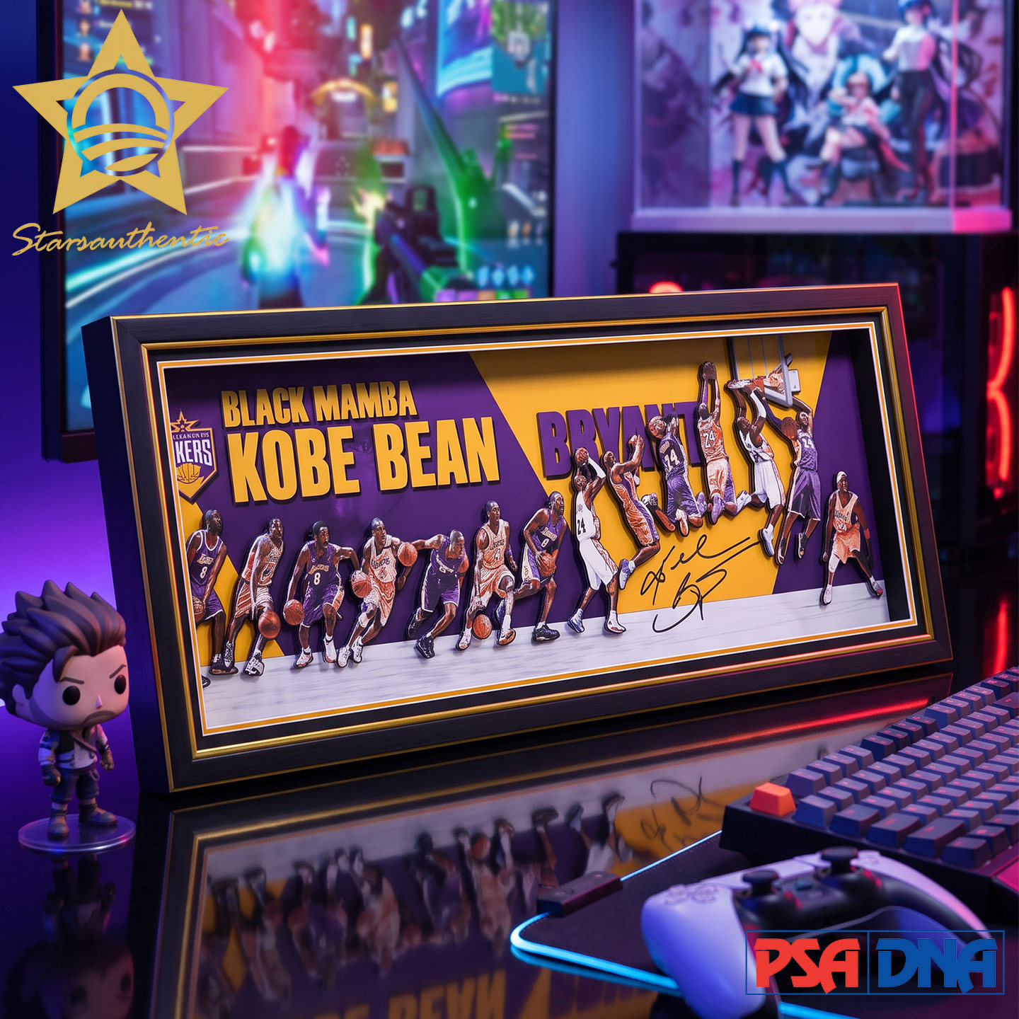 kobe科比黑曼巴立体装饰挂画图片