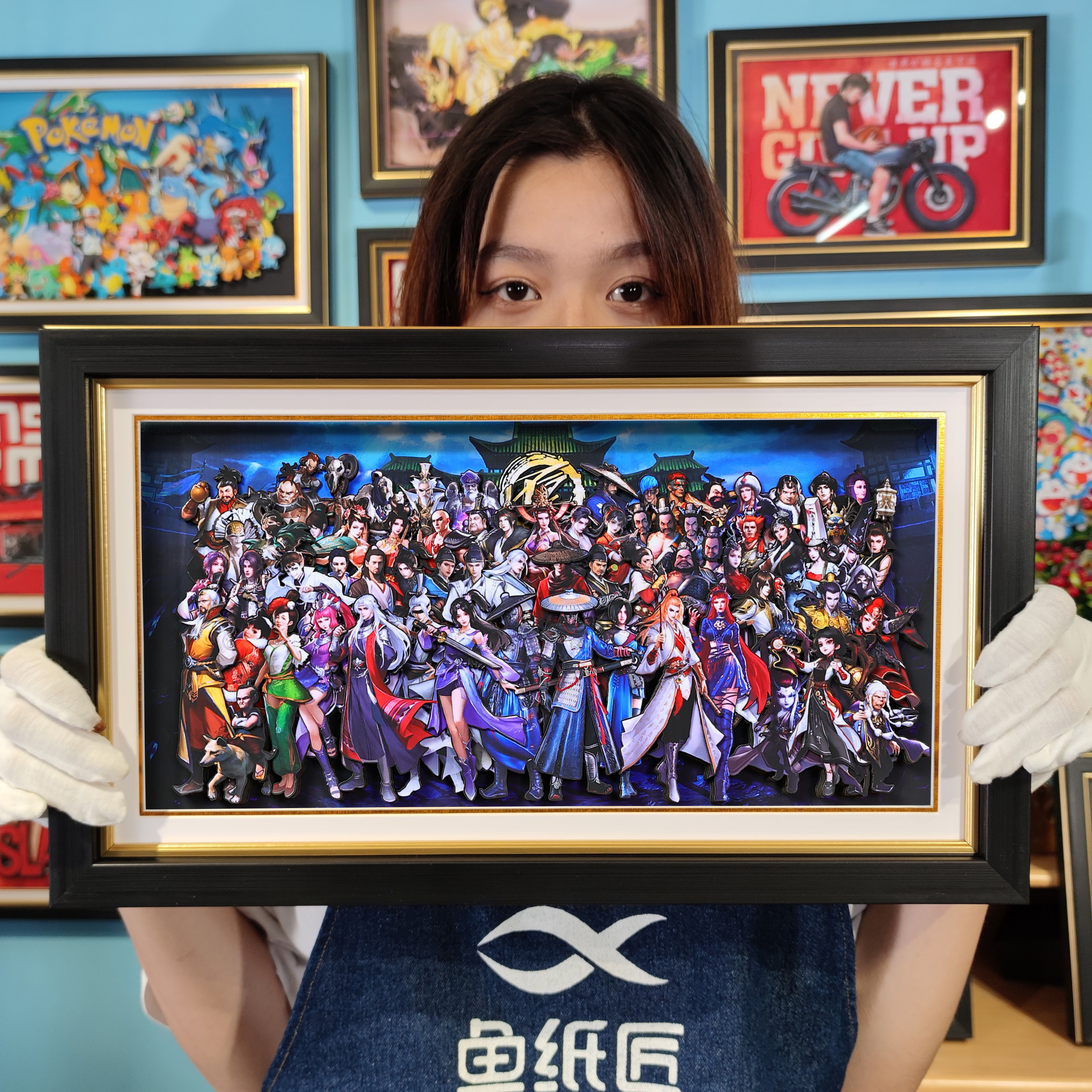 画江湖之不良人 纸艺立体画 手工画 客厅卧室装饰画 生日礼物图片