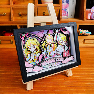 偶像活动3D立体画星宫莓动漫周边手办模玩装饰摆台手工生日礼物