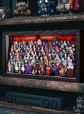 鬼灭之刃全家福立体画蝴蝶忍动漫富岗义勇周边手工礼物装饰摆台