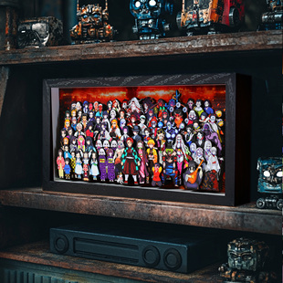 鬼灭之刃全家福立体画蝴蝶忍动漫富岗义勇周边手工礼物装饰摆台