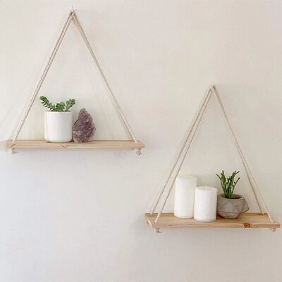 1PC Hanging Shelves for Wall Floating Shelves, Macrame Rope