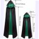 Double sided Cloak Halloween Hooded Cloak万圣节双面披风连帽