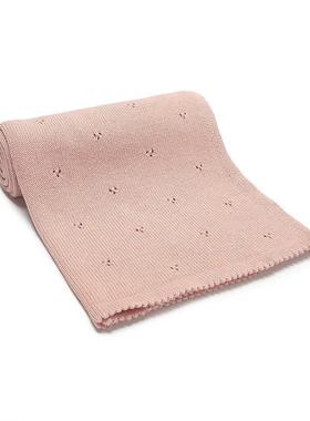 Newborn Baby Blanket Knit Infant Boys Girls CottKEOon Month