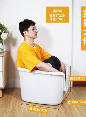 Litter box full semi-enclosed cat toilet litter box anti-odo