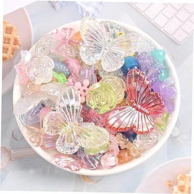 Mix Colorful Baroque Resin  Beads For Jewelry Making