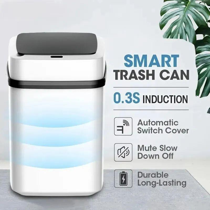 Kitchen Trash Bin 1L Bathroom Touch Trash Can In The Toilet
